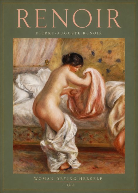 Renoir Woman Drying Herself No2 - Poszter