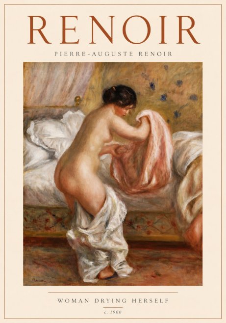 Renoir Woman Drying Herself No4 - Poszter