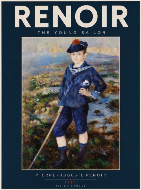 Renoir The Young Sailor No2 - Poszter