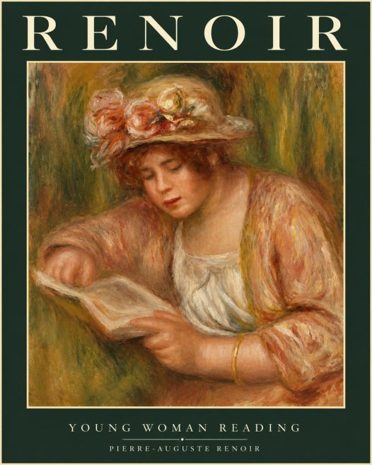 Renoir Young Woman Reading No1 - Poszter