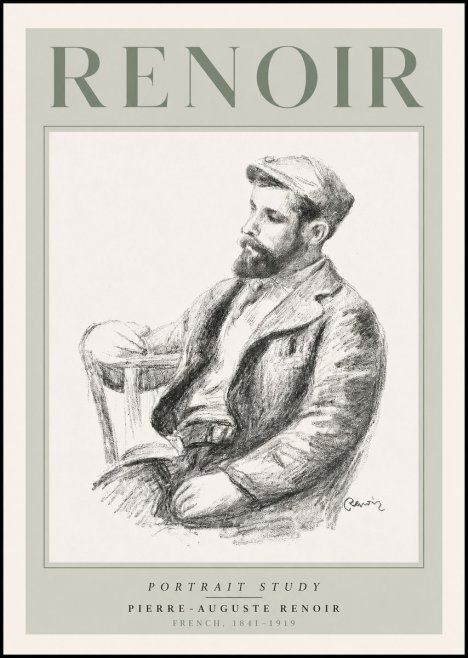 Renoir Portrait Study II No3 - Poszter