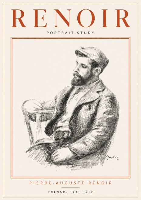Renoir Portrait Study II No4 - Poszter