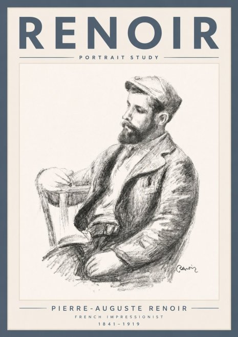 Renoir Portrait Study II No5 - Poszter