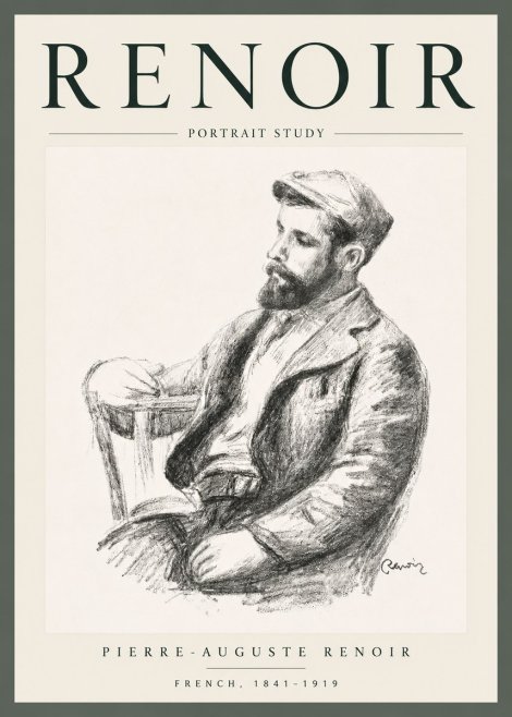 Renoir Portrait Study II No6 - Poszter