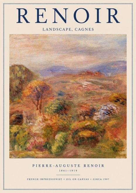 Renoir Landscape, Cagnes No1 - Poszter