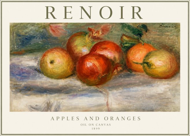 Renoir Apples and Oranges No1 - Poszter