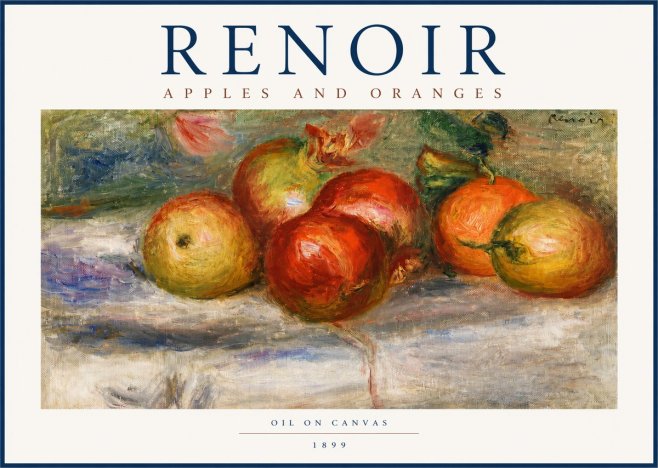 Renoir Apples and Oranges No3 - Poszter