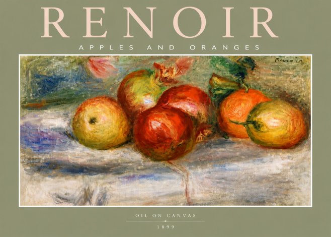 Renoir Apples and Oranges No4 - Poszter