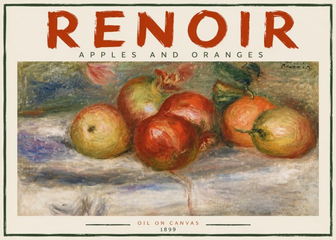 Renoir Apples and Oranges No5 - Poszter