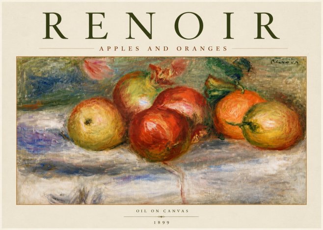 Renoir Apples and Oranges No6 - Poszter
