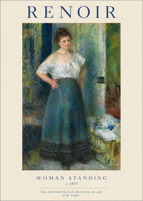 Renoir Woman Standing No1 - Poszter