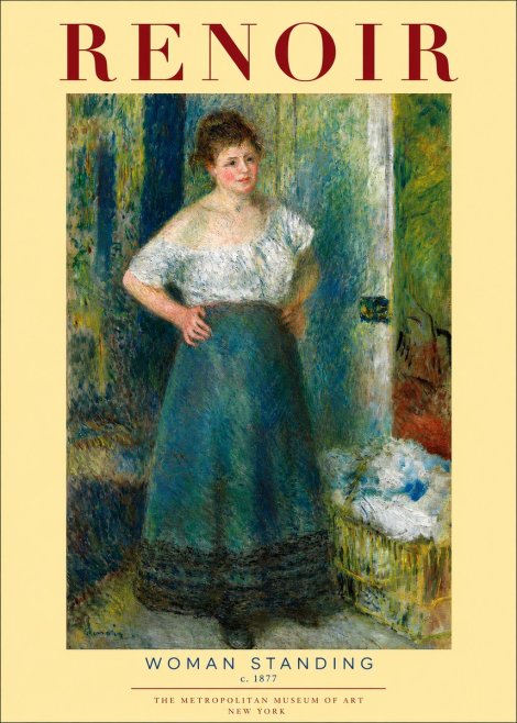 Renoir Woman Standing No2 - Poszter