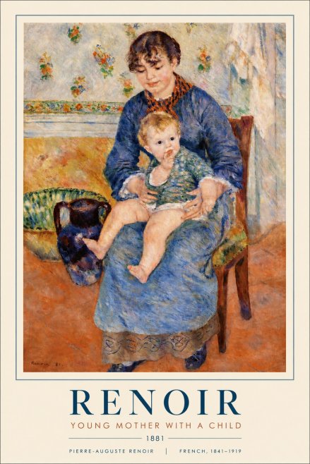 Renoir Woman and Child No3 - Poszter