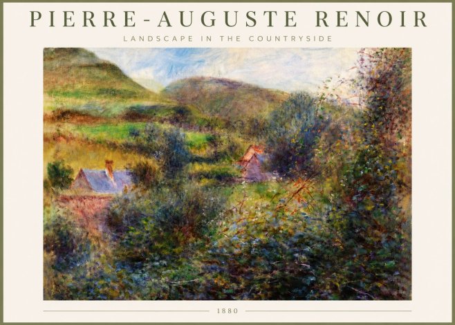 Renoir Landscape in the Countryside No3 - Poszter