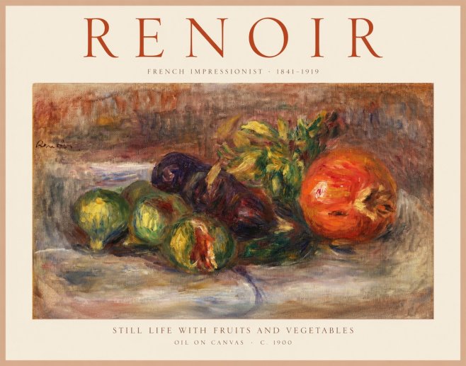 Renoir Still Life with Fruits and Vegetables No1 - Poszter