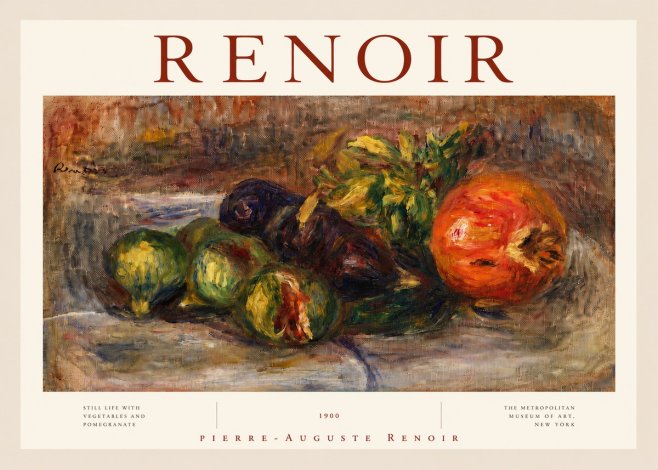 Renoir Still Life with Fruits and Vegetables No3 - Poszter