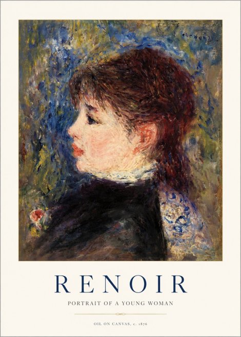 Renoir Portrait of a Young Woman II No1 - Poszter