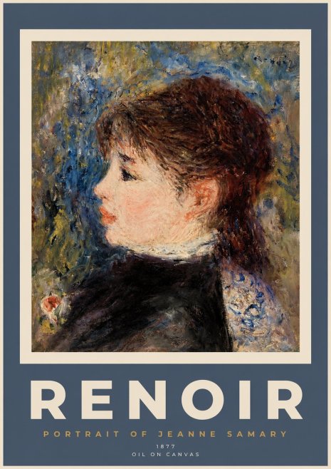 Renoir Portrait of a Young Woman II No2 - Poszter