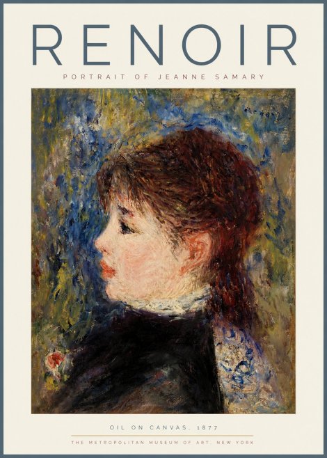 Renoir Portrait of a Young Woman II No3 - Poszter