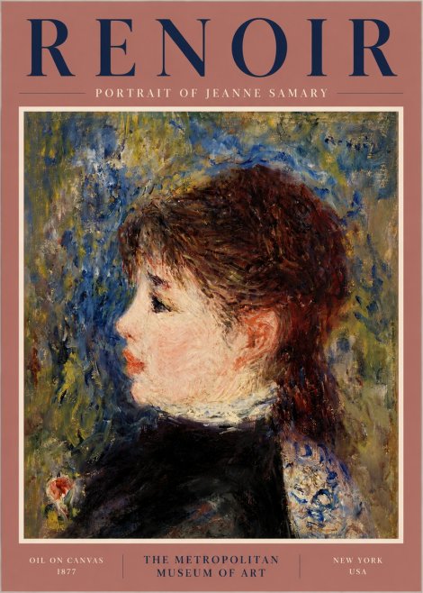Renoir Portrait of a Young Woman II No4 - Poszter