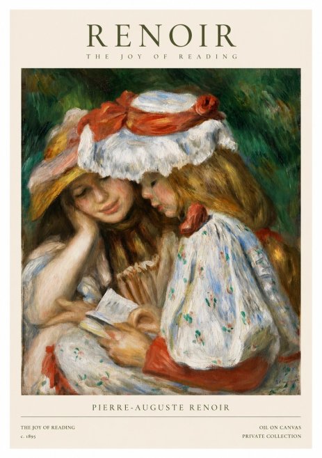 Renoir The Joy of Reading No1 - Poszter