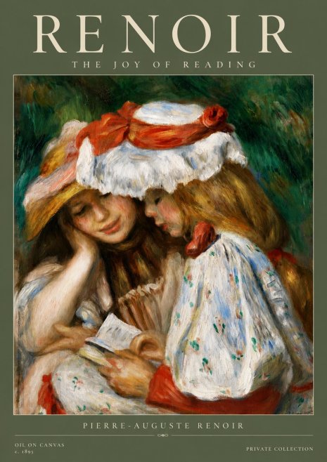 Renoir The Joy of Reading No3 - Poszter