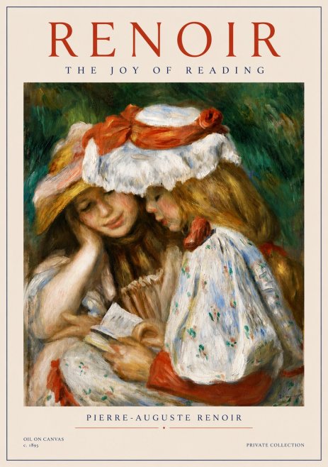Renoir The Joy of Reading No4 - Poszter