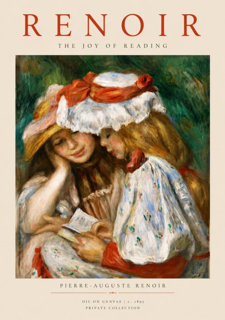 Renoir The Joy of Reading No5 - Poszter
