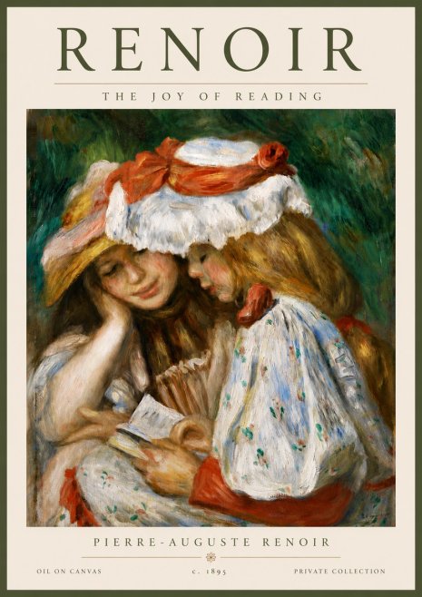 Renoir The Joy of Reading No6 - Poszter