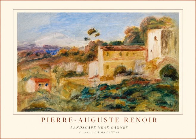 Renoir Landscape Near Cagnes II No1 - Poszter