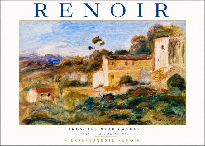 Renoir Landscape Near Cagnes No4 - Poszter