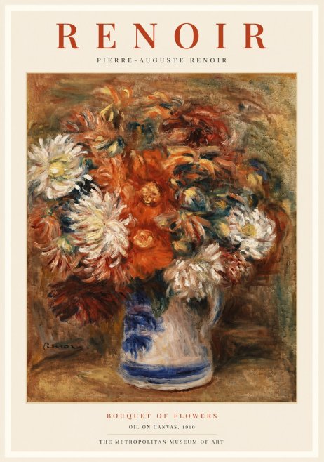 Renoir Bouquet of Flowers III No1 - Poszter