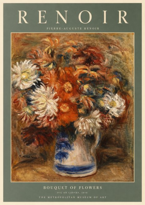 Renoir Bouquet of Flowers III No2 - Poszter