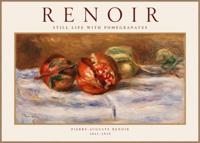 Renoir Still Life with Pomegranates No1 - Poszter