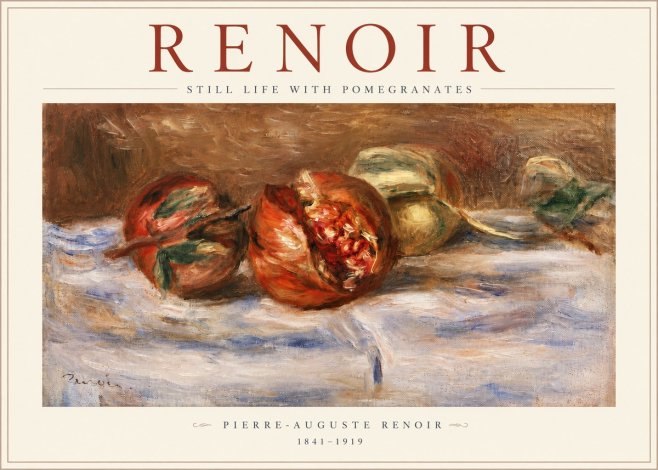 Renoir Still Life with Pomegranates No3 - Poszter