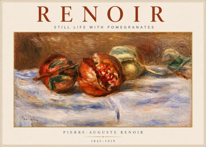 Renoir Still Life with Pomegranates No4 - Poszter