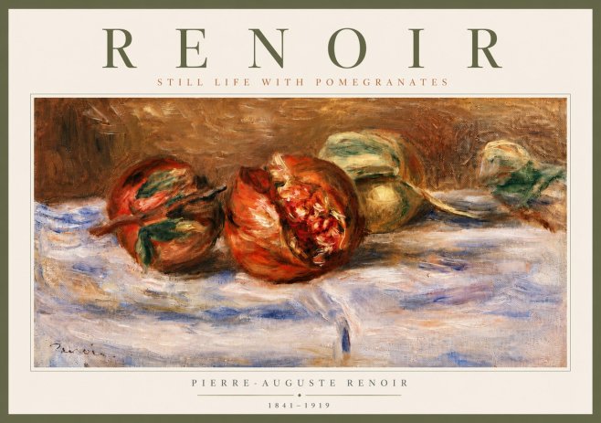 Renoir Still Life with Pomegranates No5 - Poszter