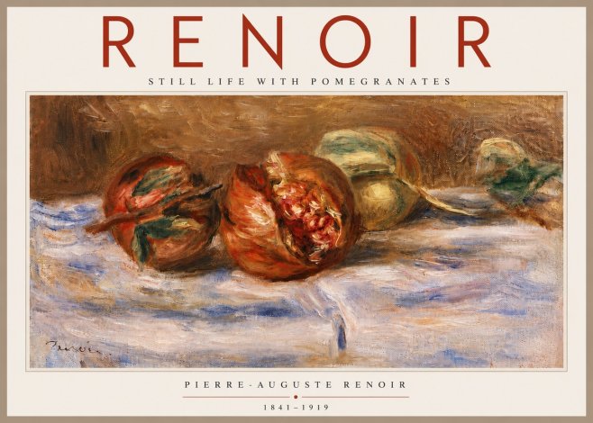 Renoir Still Life with Pomegranates No6 - Poszter
