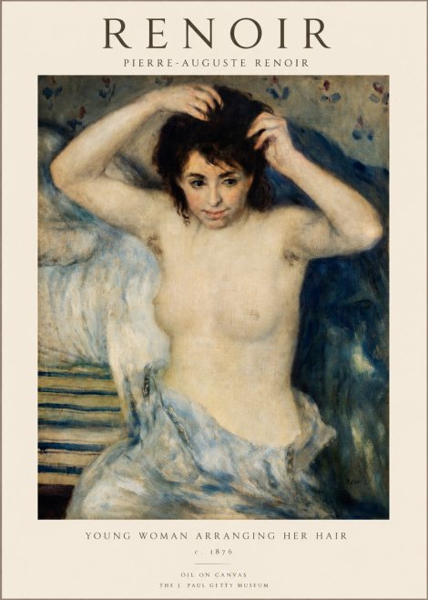Renoir Young Woman Arranging Her Hair No1 - Poszter