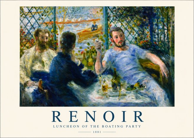 Renoir Luncheon of the Boating Party No3 - Poszter