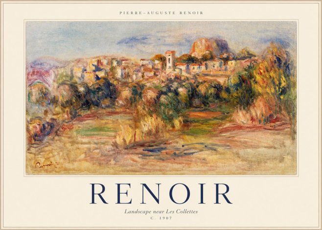 Renoir Landscape Near Les Collettes No1 - Poszter