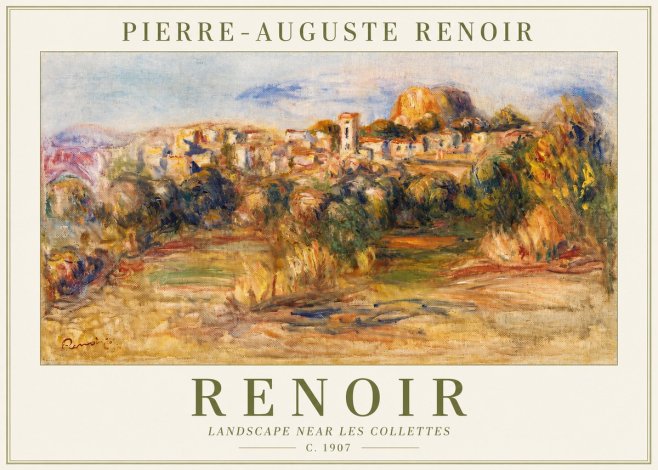 Renoir Landscape Near Les Collettes No2 - Poszter
