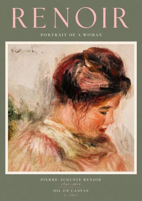Renoir Portrait of a Woman II No2 - Poszter
