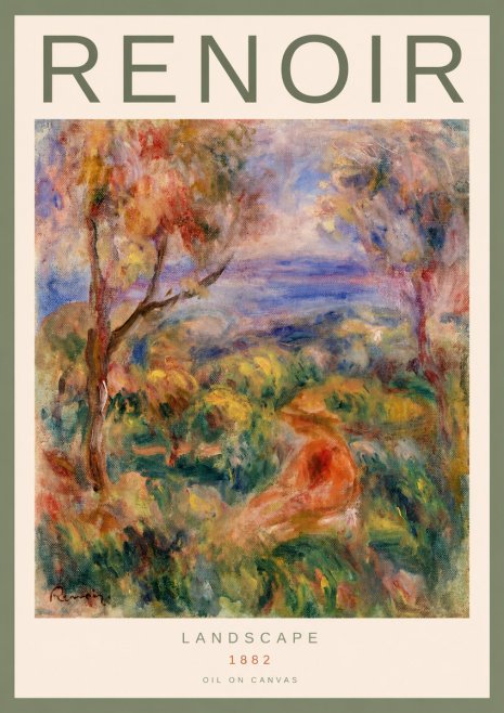 Renoir Landscape with Figure No2 - Poszter