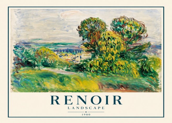 Renoir Landscape (Trees and Hills) No2 - Poszter