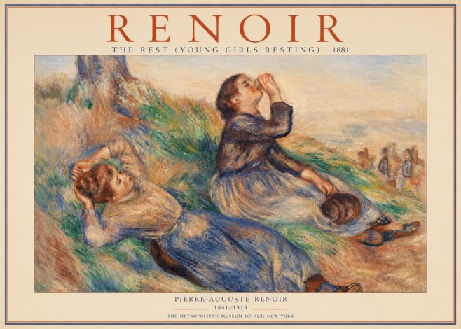 Renoir The Rest (Young Girls Resting) No2 - Poszter