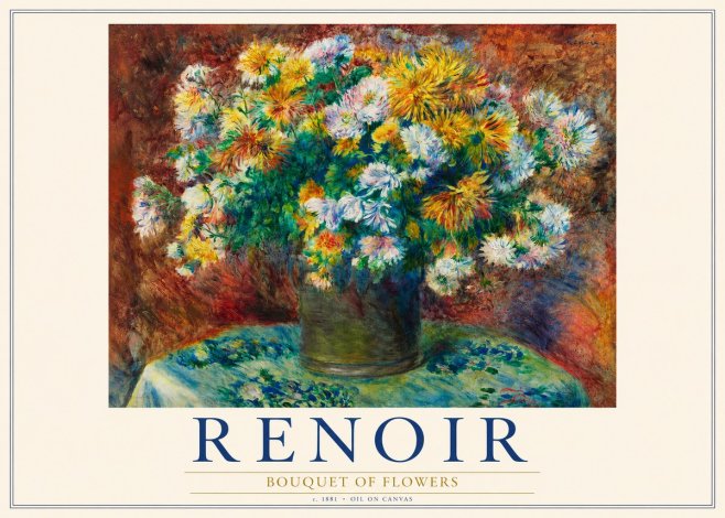Renoir Bouquet of Flowers IV No3 - Poszter