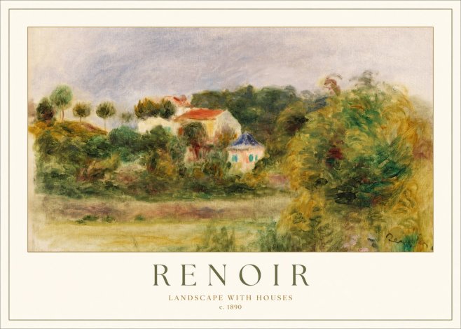Renoir Landscape with Houses No1 - Poszter