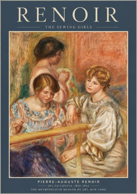 Renoir The Sewing Girls No3 - Poszter