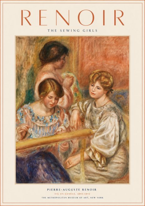 Renoir The Sewing Girls No4 - Poszter